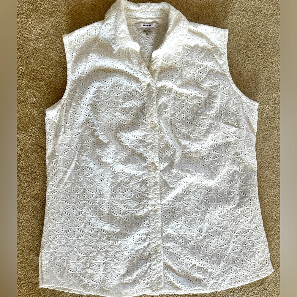 Alia lacy tank top